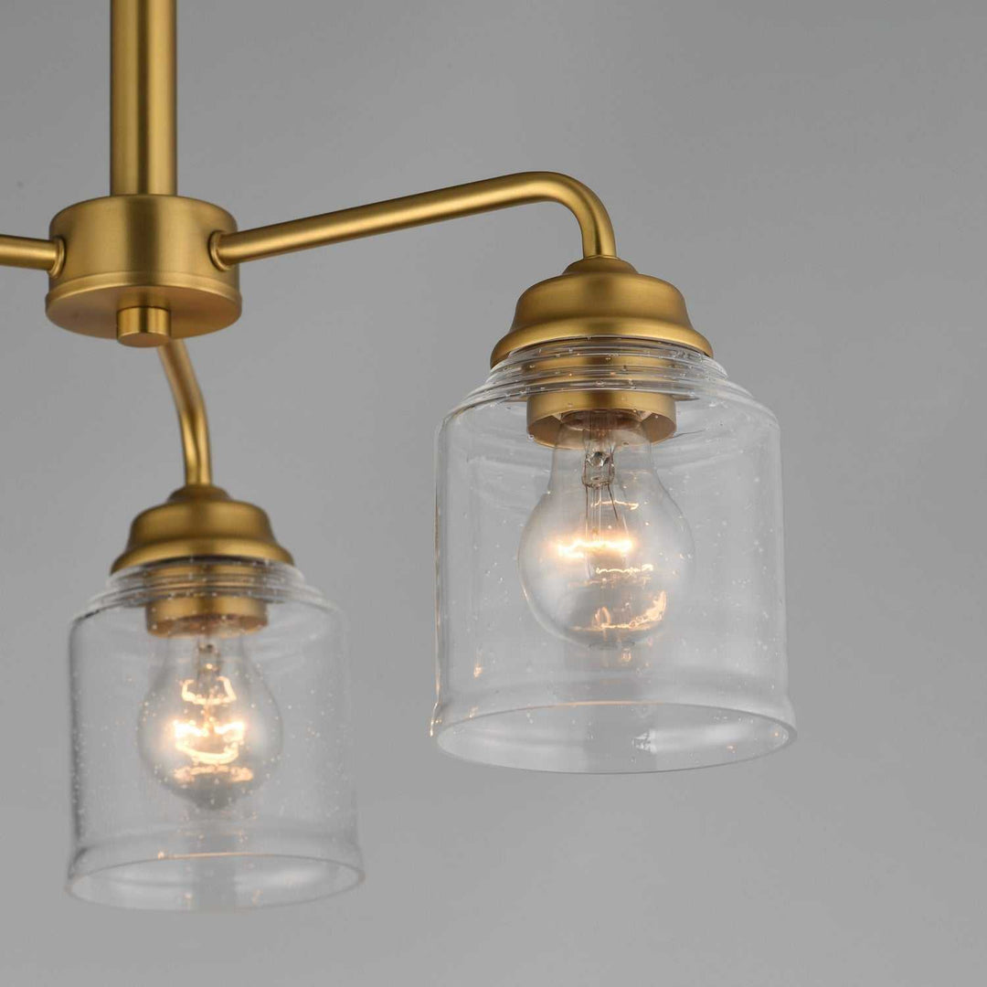 Maxim - 12260CDNAB - Three Light Semi-Flush Mount/Chandelier - Acadia - Natural Aged Brass