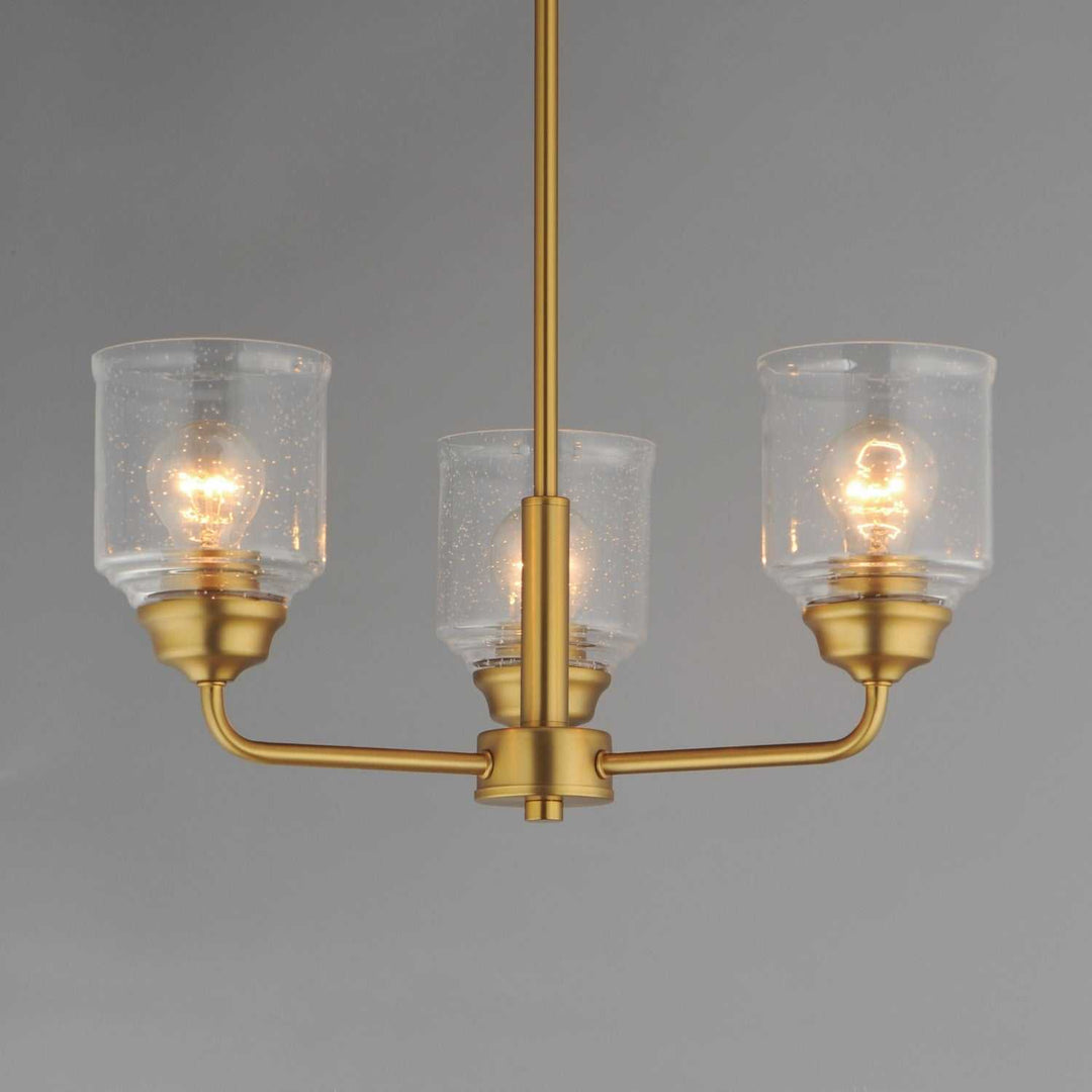 Maxim - 12260CDNAB - Three Light Semi-Flush Mount/Chandelier - Acadia - Natural Aged Brass
