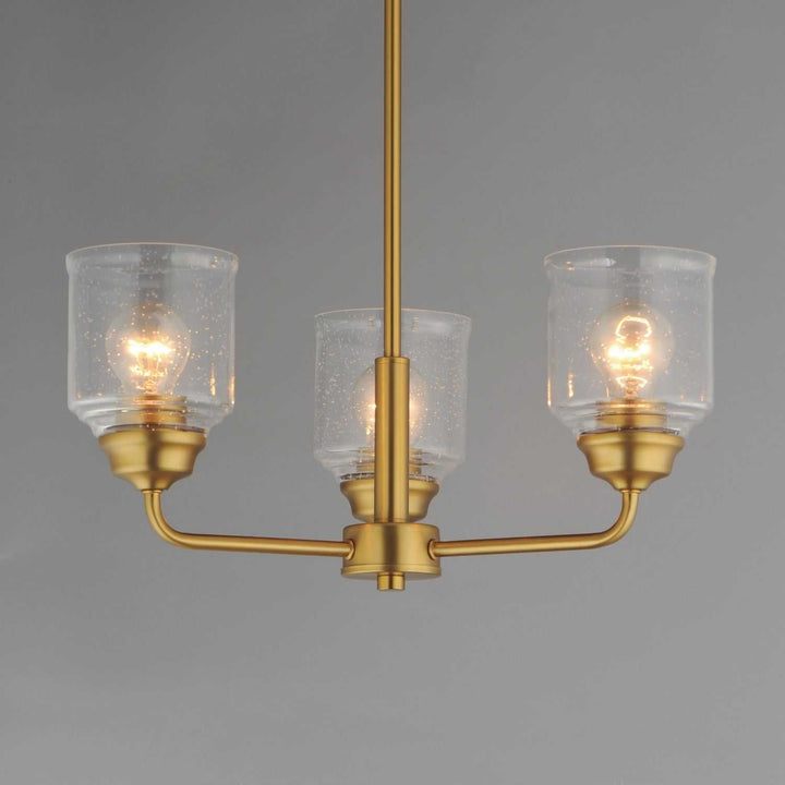Maxim - 12260CDNAB - Three Light Semi-Flush Mount/Chandelier - Acadia - Natural Aged Brass