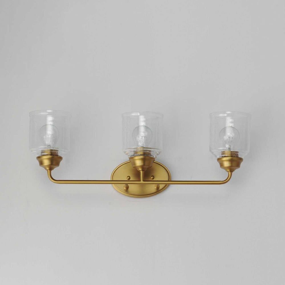 Maxim - 12263CDNAB - Three Light Bath Vanity - Acadia - Natural Aged Brass