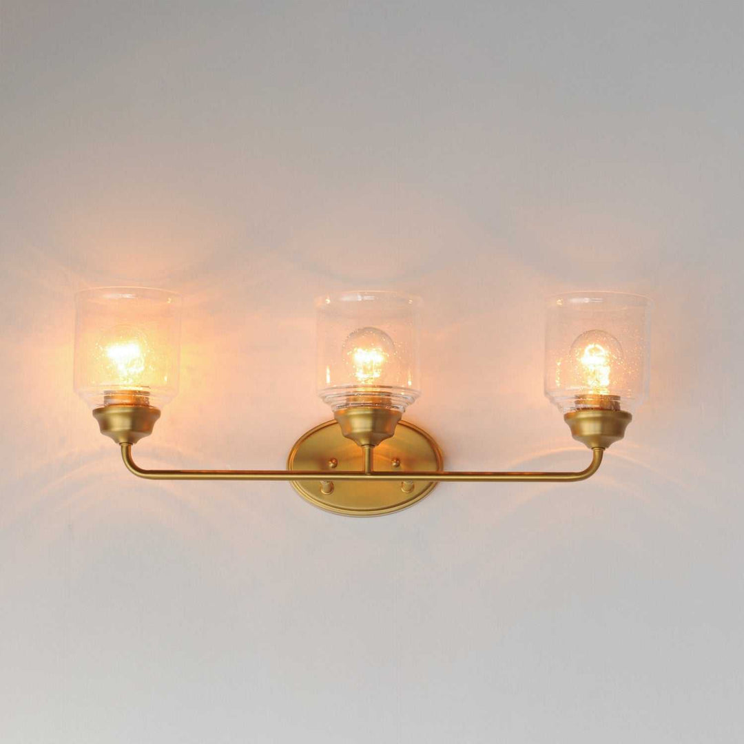 Maxim - 12263CDNAB - Three Light Bath Vanity - Acadia - Natural Aged Brass