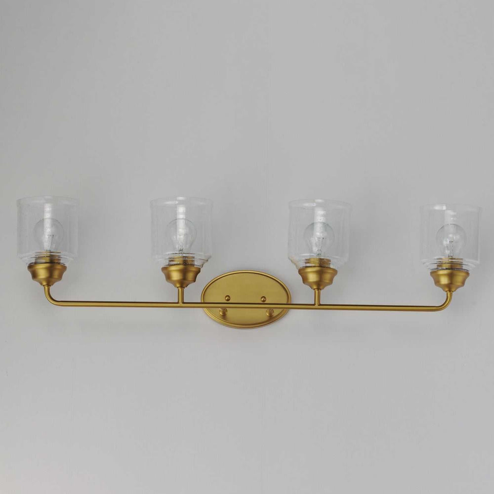 Maxim - 12264CDNAB - Four Light Bath Vanity - Acadia - Natural Aged Brass