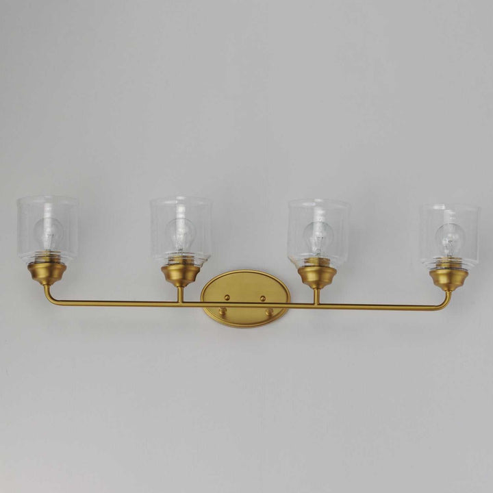 Maxim - 12264CDNAB - Four Light Bath Vanity - Acadia - Natural Aged Brass