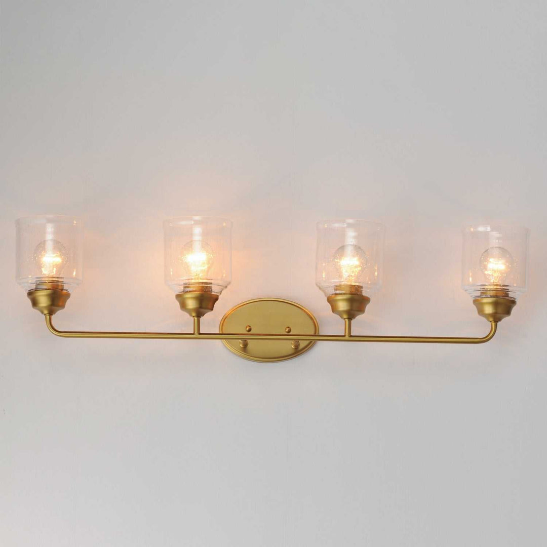 Maxim - 12264CDNAB - Four Light Bath Vanity - Acadia - Natural Aged Brass