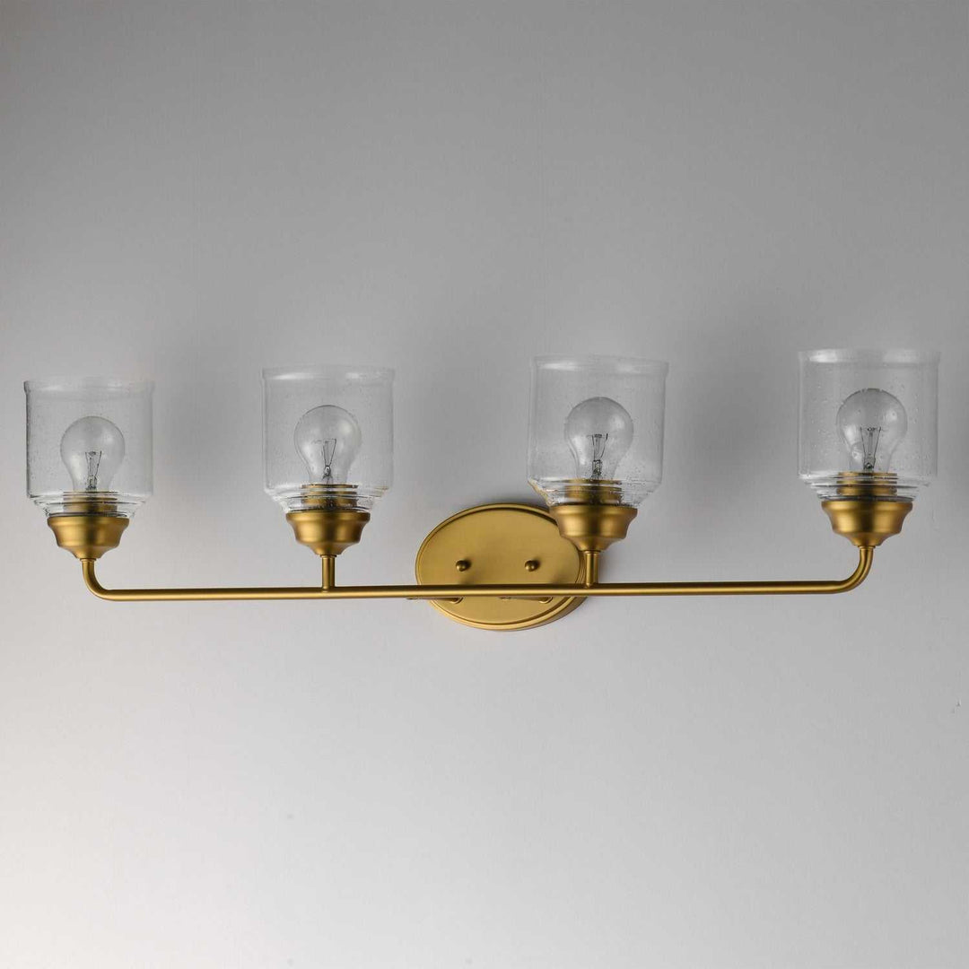 Maxim - 12264CDNAB - Four Light Bath Vanity - Acadia - Natural Aged Brass