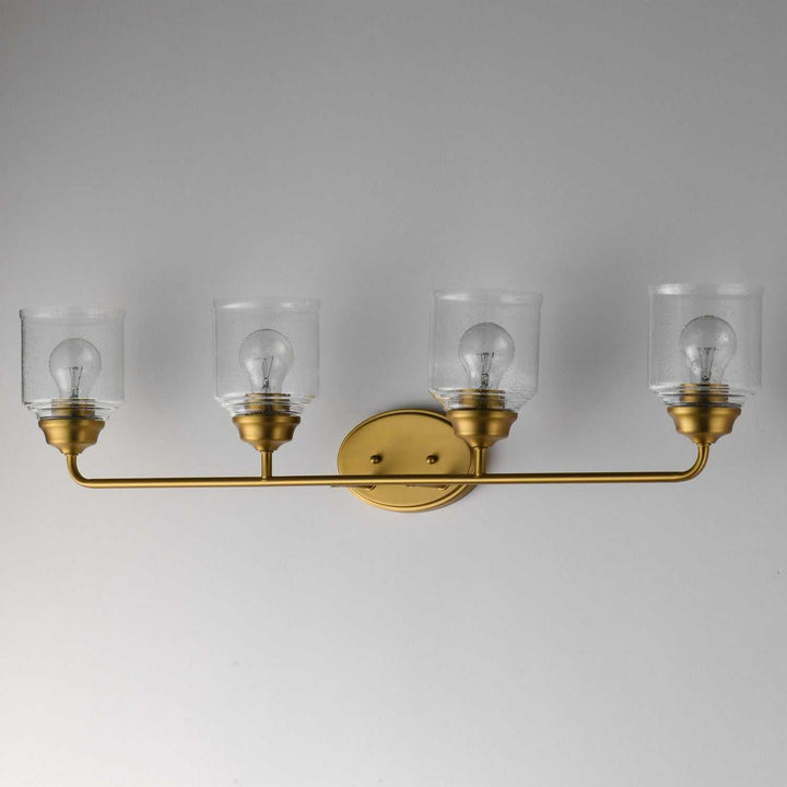 Maxim - 12264CDNAB - Four Light Bath Vanity - Acadia - Natural Aged Brass
