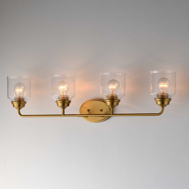 Maxim - 12264CDNAB - Four Light Bath Vanity - Acadia - Natural Aged Brass