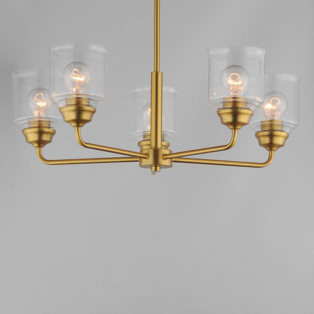 Maxim - 12266CDNAB - Five Light Chandelier - Acadia - Natural Aged Brass