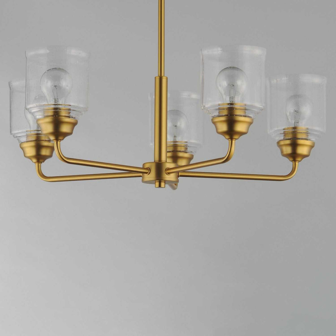 Maxim - 12266CDNAB - Five Light Chandelier - Acadia - Natural Aged Brass