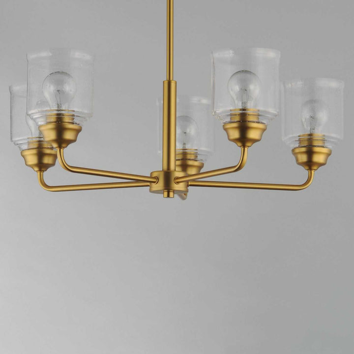 Maxim - 12266CDNAB - Five Light Chandelier - Acadia - Natural Aged Brass