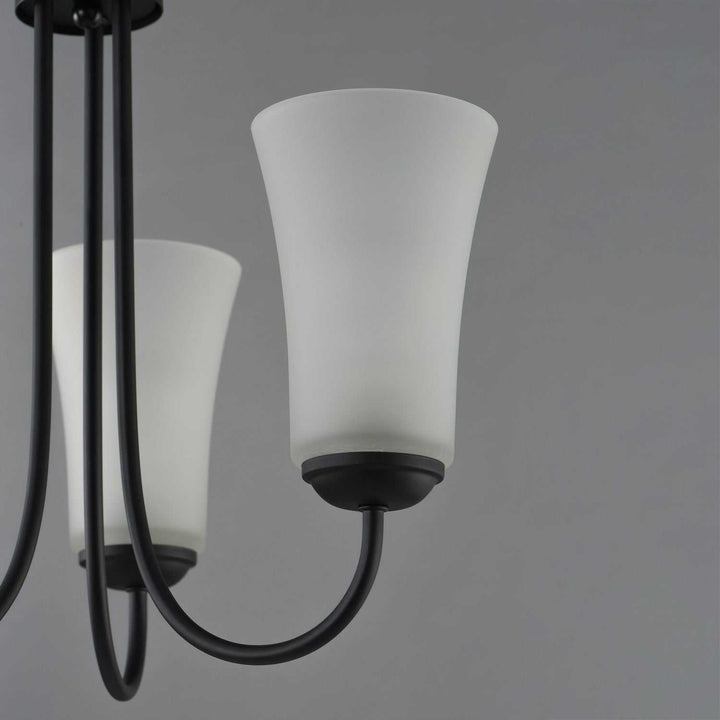 Maxim - 10043FTBK - Three Light Chandelier - Logan - Black