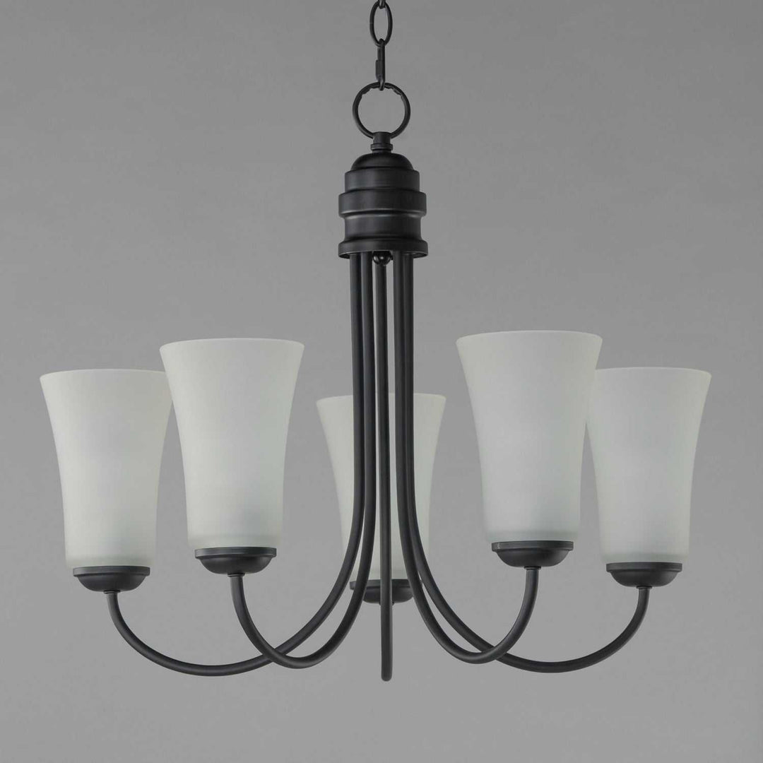 Maxim - 10045FTBK - Five Light Chandelier - Logan - Black