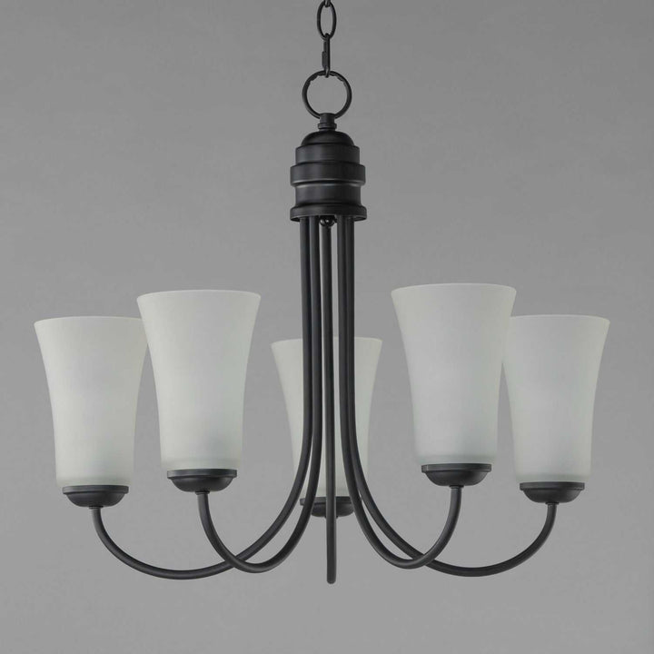 Maxim - 10045FTBK - Five Light Chandelier - Logan - Black