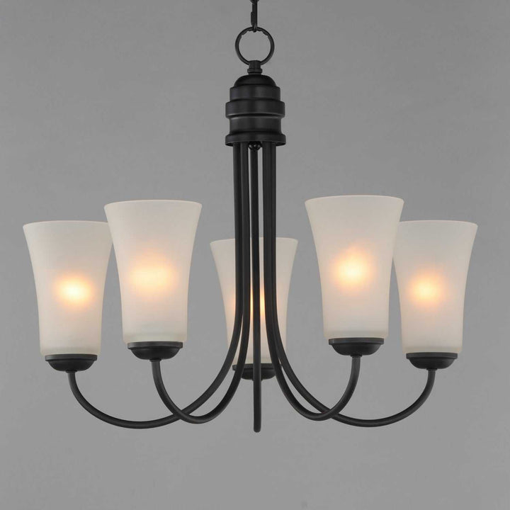 Maxim - 10045FTBK - Five Light Chandelier - Logan - Black