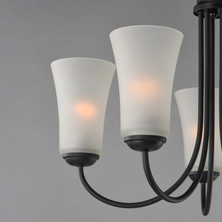 Maxim - 10045FTBK - Five Light Chandelier - Logan - Black