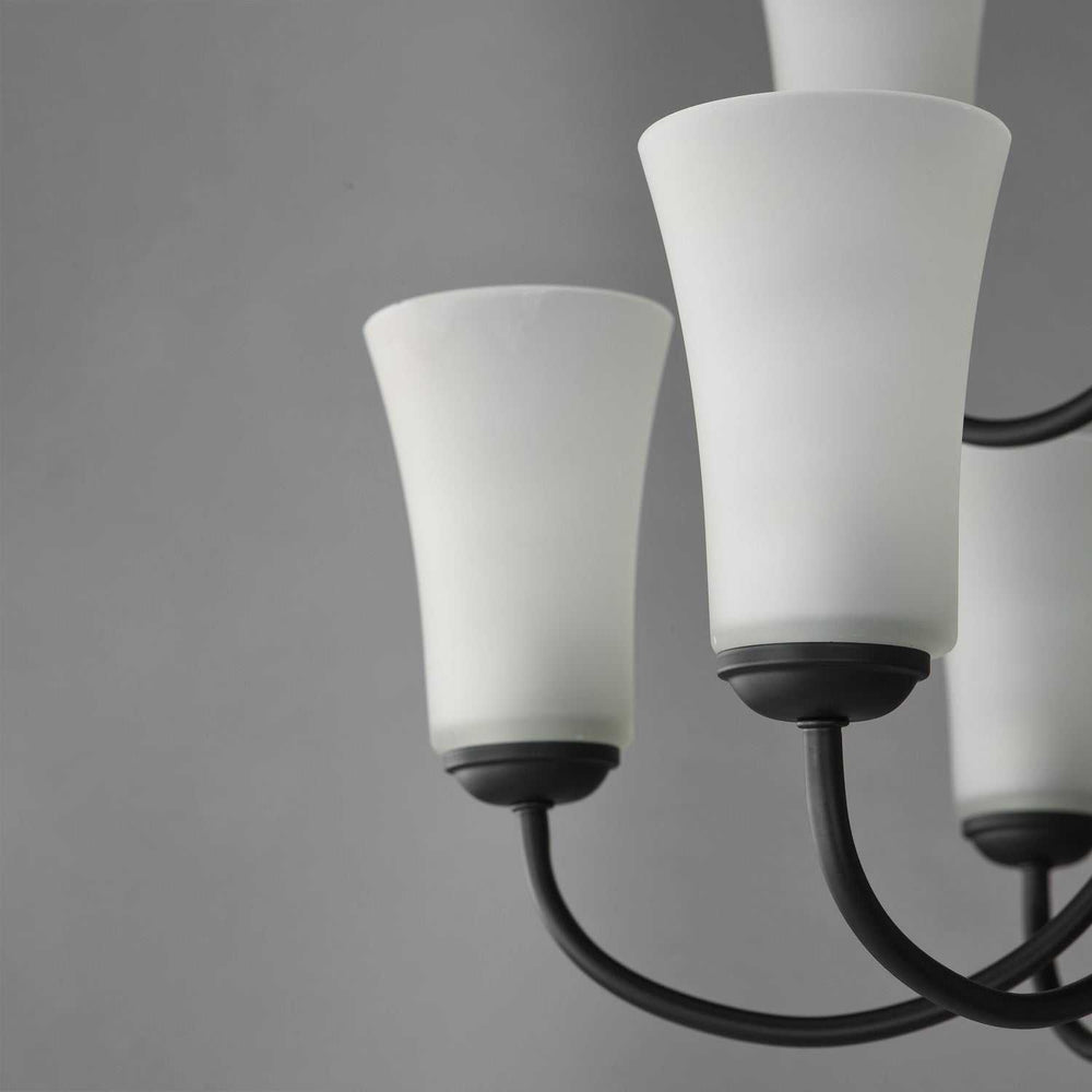 Maxim - 10046FTBK - Nine Light Chandelier - Logan - Black