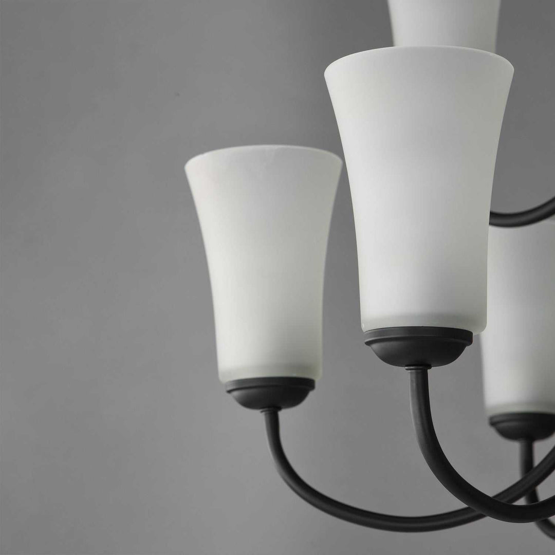 Maxim - 10046FTBK - Nine Light Chandelier - Logan - Black