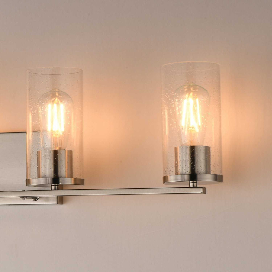 Maxim - 10464CDSN - Four Light Bath Vanity - Livingston - Satin Nickel