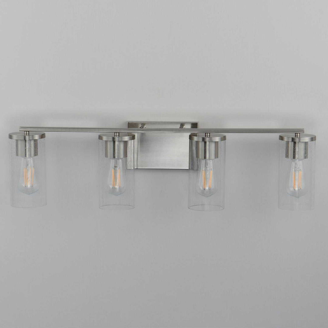 Maxim - 10464CDSN - Four Light Bath Vanity - Livingston - Satin Nickel