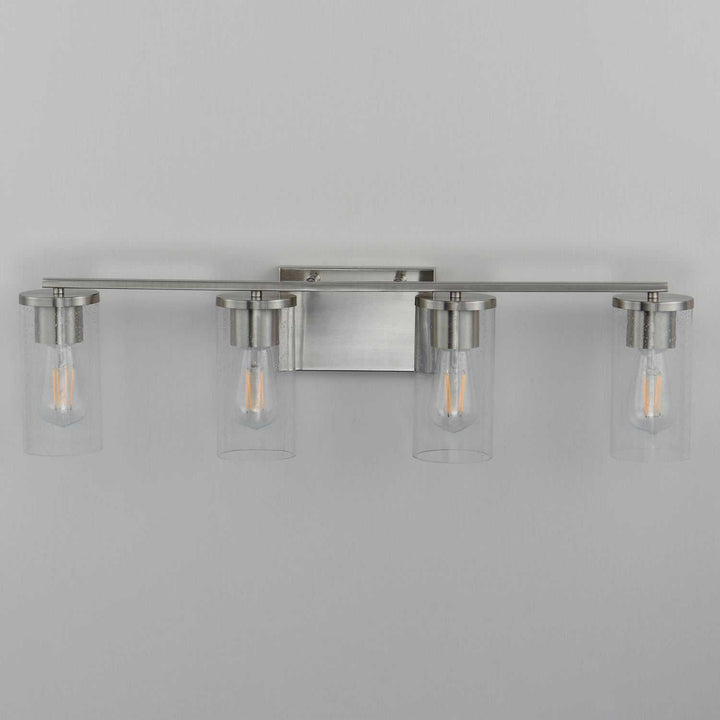 Maxim - 10464CDSN - Four Light Bath Vanity - Livingston - Satin Nickel