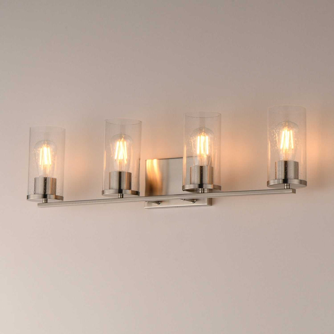 Maxim - 10464CDSN - Four Light Bath Vanity - Livingston - Satin Nickel