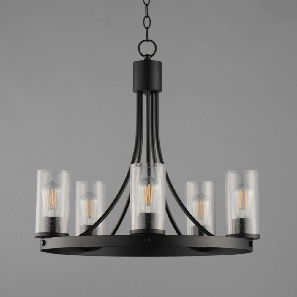 Maxim - 10465CDBK - Five Light Chandelier - Livingston - Black