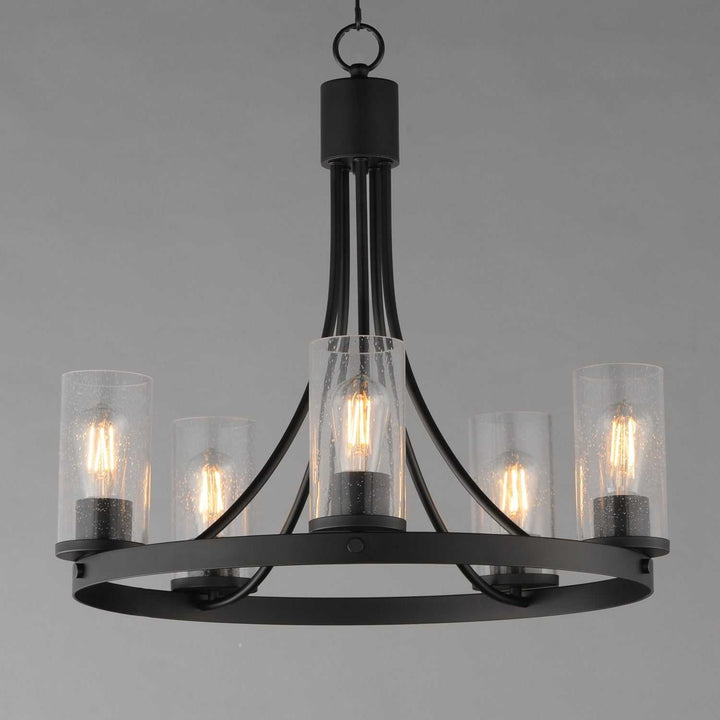 Maxim - 10465CDBK - Five Light Chandelier - Livingston - Black