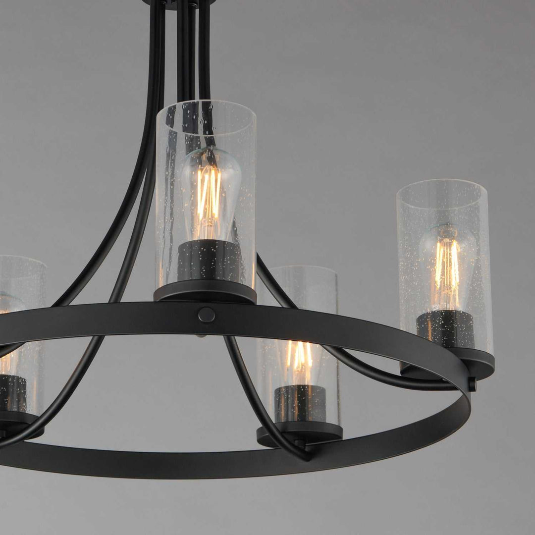 Maxim - 10465CDBK - Five Light Chandelier - Livingston - Black