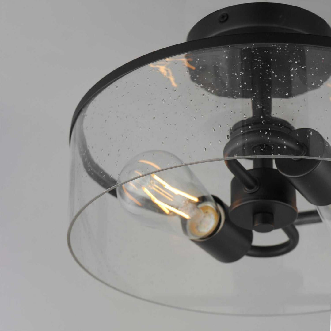 Maxim - 10469CDBK - Two Light Semi-Flush Mount - Livingston - Black