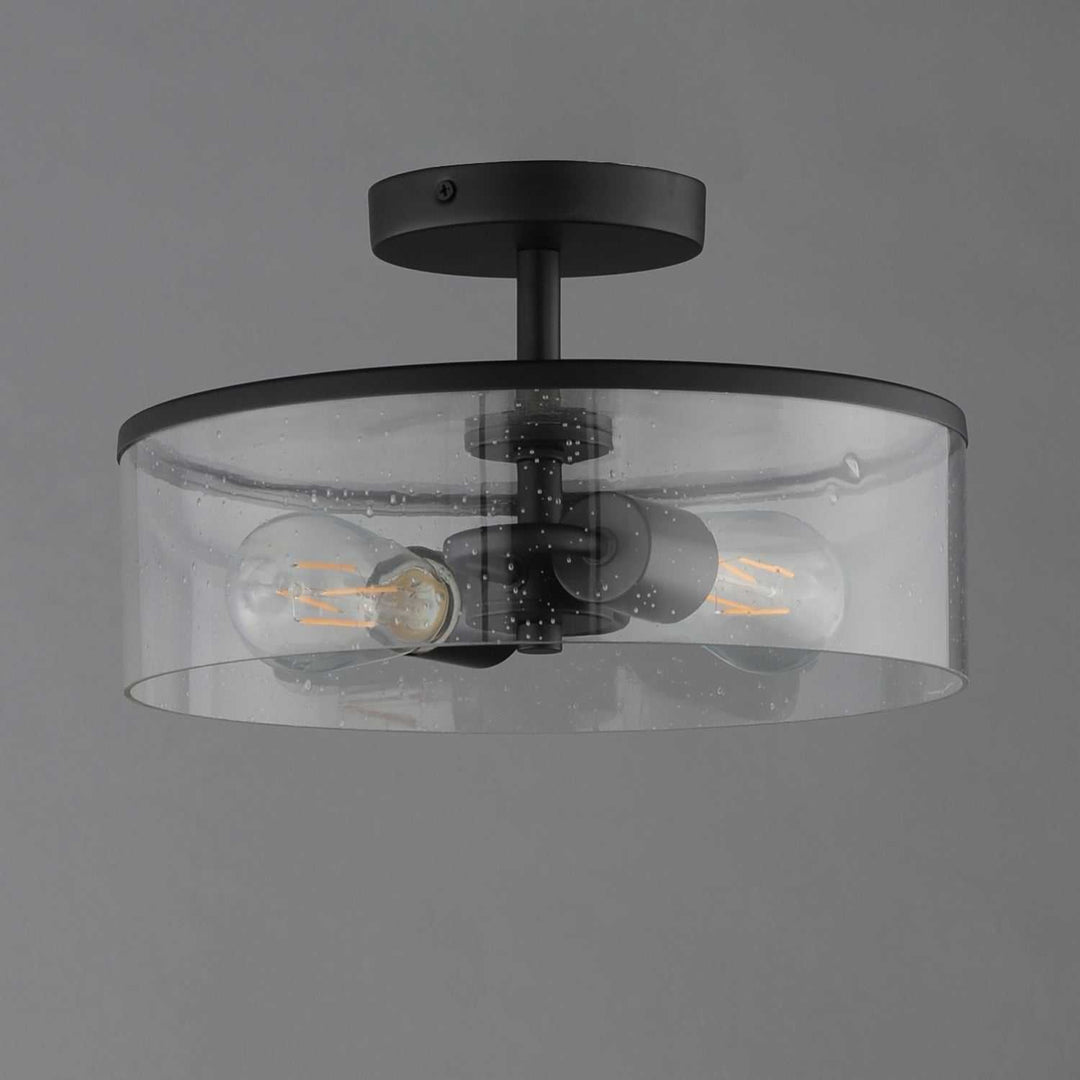 Maxim - 10469CDBK - Two Light Semi-Flush Mount - Livingston - Black