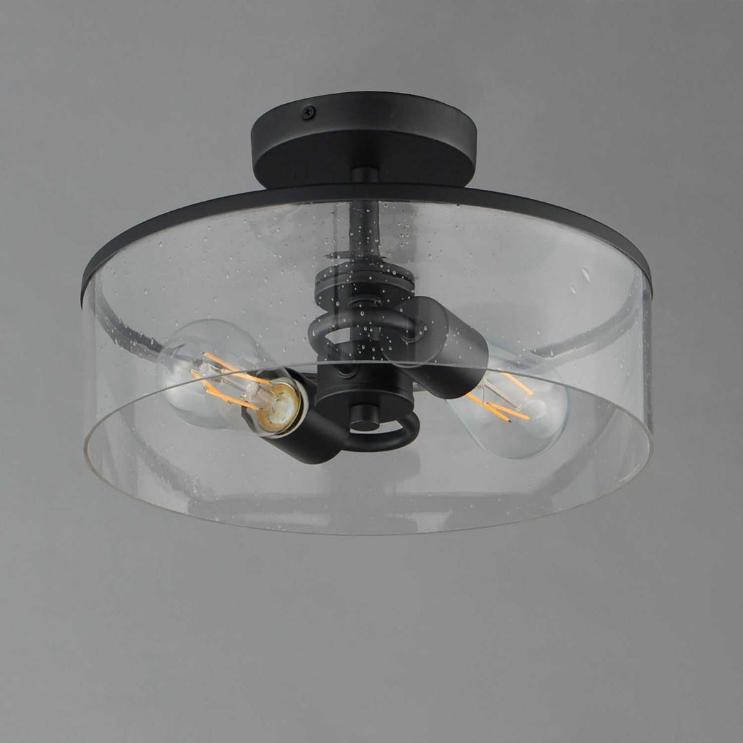 Maxim - 10469CDBK - Two Light Semi-Flush Mount - Livingston - Black