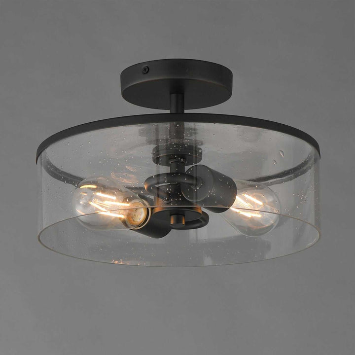 Maxim - 10469CDBK - Two Light Semi-Flush Mount - Livingston - Black