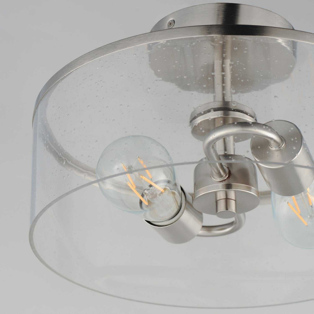 Maxim - 10469CDSN - Two Light Semi-Flush Mount - Livingston - Satin Nickel