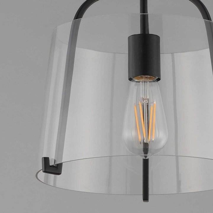 Bellmore One Light Semi-Flush Mount in Black Maxim