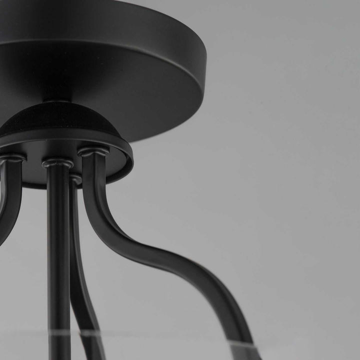 Bellmore One Light Semi-Flush Mount in Black Maxim