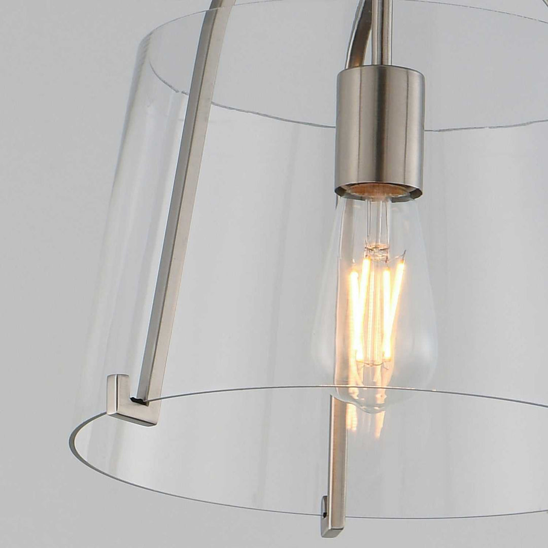 Bellmore One Light Semi-Flush Mount in Satin Nickel Maxim