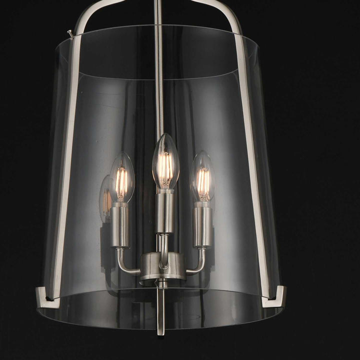 Bellmore Three Light Foyer Pendant in Satin Nickel Maxim