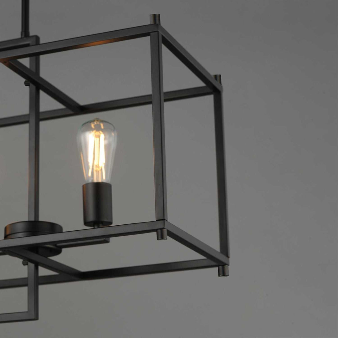 Maxim - 10417BK - Seven Light Linear Pendant - Gridline - Black