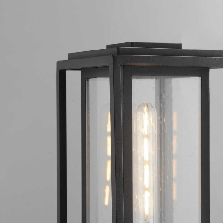 Cabana One Light Deck Lantern in Black Maxim