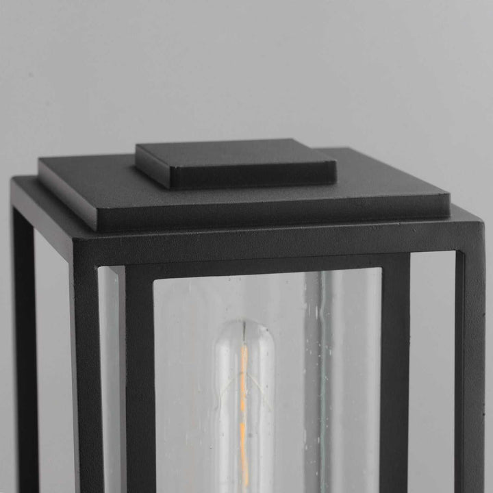 Cabana One Light Deck Lantern in Black Maxim