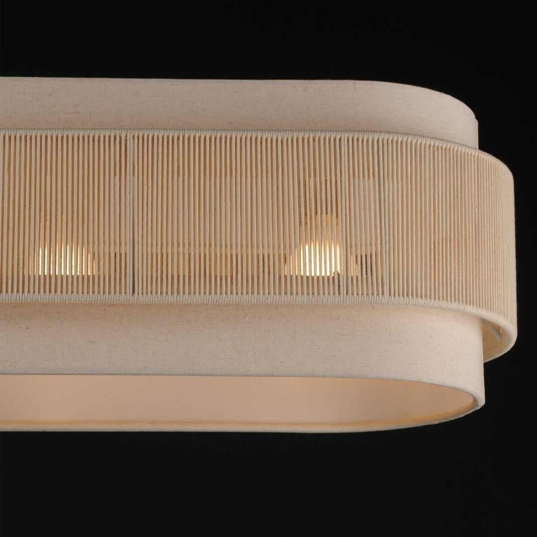 Maxim - 12817OFNAB - Seven Light Linear Pendant - Seacliff - Natural Aged Brass