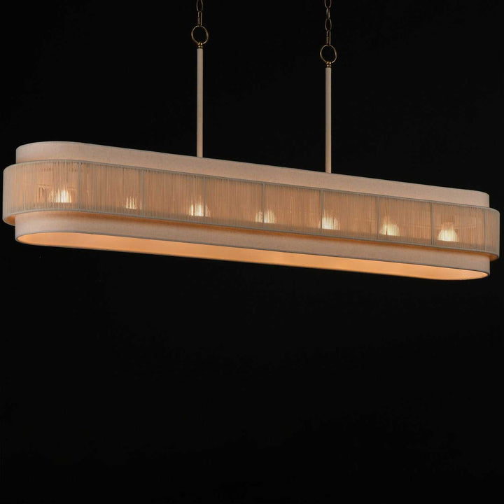 Maxim - 12817OFNAB - Seven Light Linear Pendant - Seacliff - Natural Aged Brass