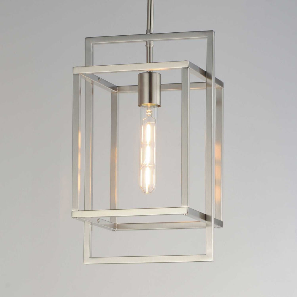 Maxim - 10411SN - One Light Pendant - Gridline - Satin Nickel
