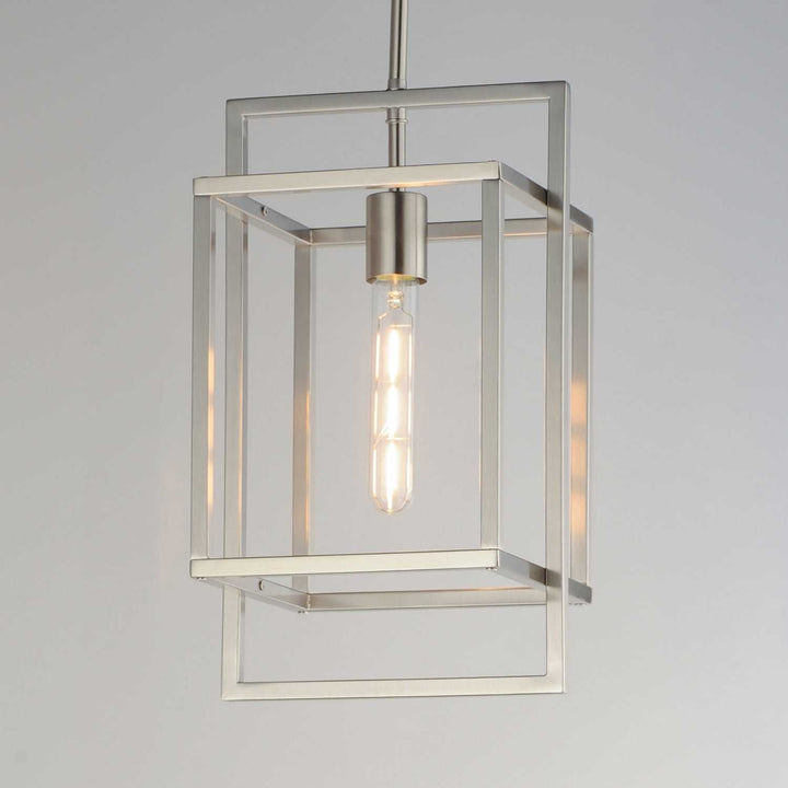 Maxim - 10411SN - One Light Pendant - Gridline - Satin Nickel