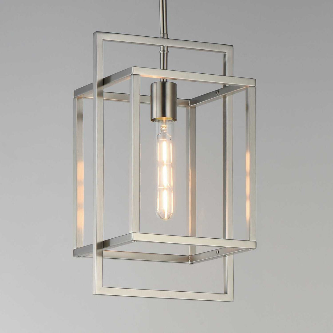 Maxim - 10411SN - One Light Pendant - Gridline - Satin Nickel