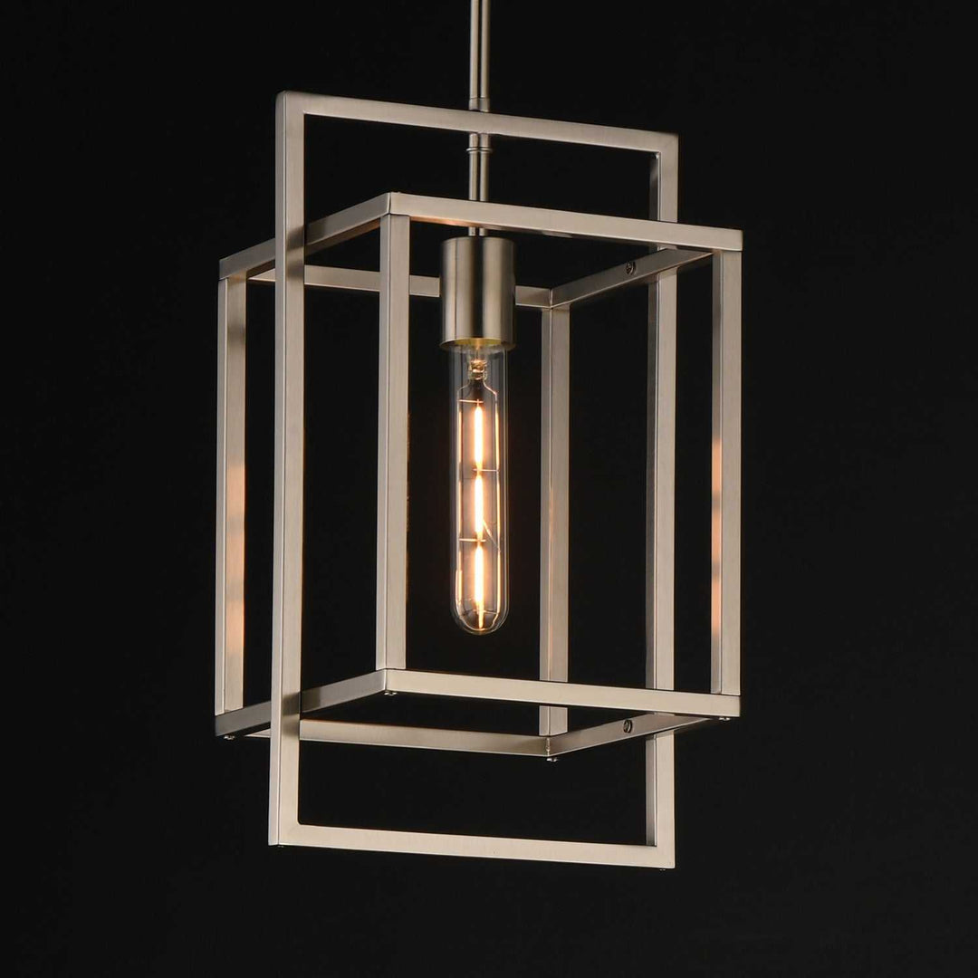 Maxim - 10411SN - One Light Pendant - Gridline - Satin Nickel