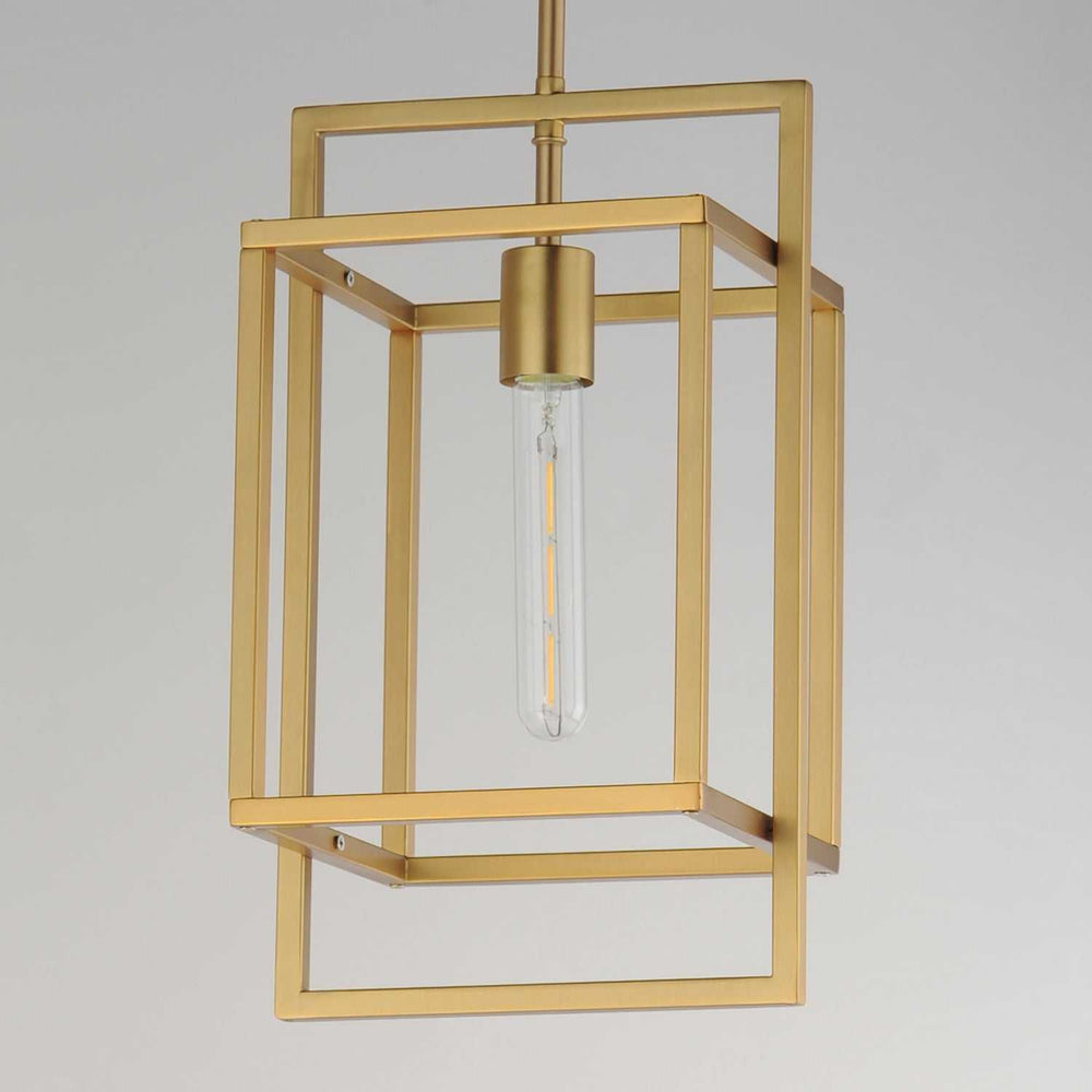 Maxim - 10411NAB - One Light Pendant - Gridline - Natural Aged Brass