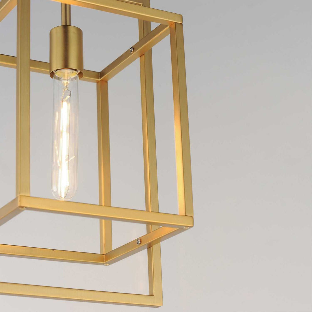 Maxim - 10411NAB - One Light Pendant - Gridline - Natural Aged Brass