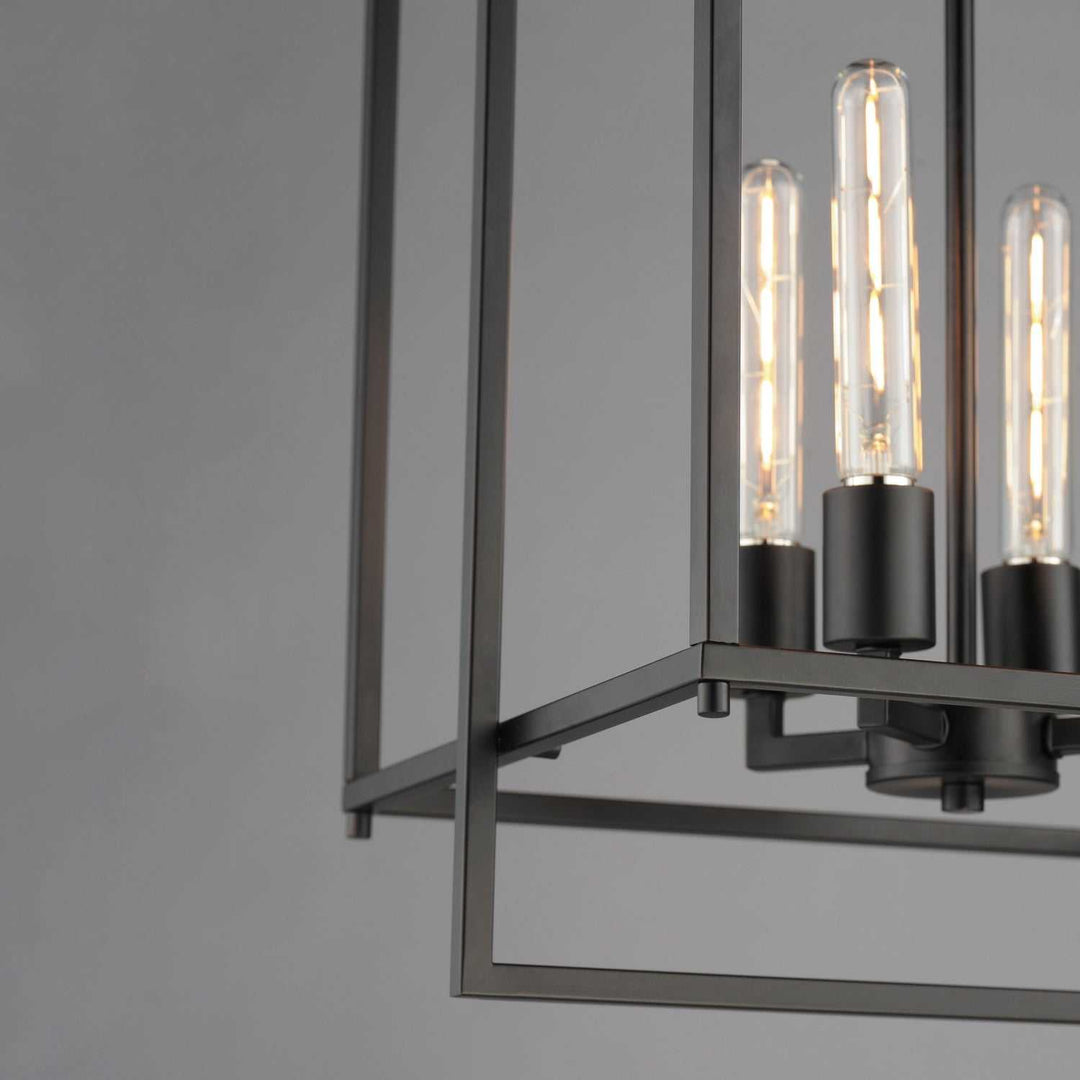 Maxim - 10412BK - Four Light Pendant - Gridline - Black