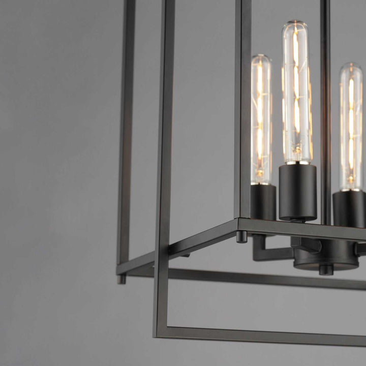 Maxim - 10412BK - Four Light Pendant - Gridline - Black